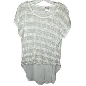 Jella Couture Sheer Top White
